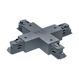 3-Phasen X-Verbinder Aufbau, Kunststoff silber