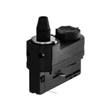 3-Phasen Adapter mit Zugentlastung schwarz Kunststoff