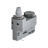 3-Phasen Adapter mit Zugentlastung silber Kunststoff
