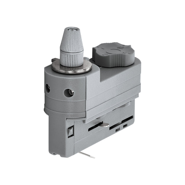 3-Phasen Adapter mit Zugentlastung silber Kunststoff