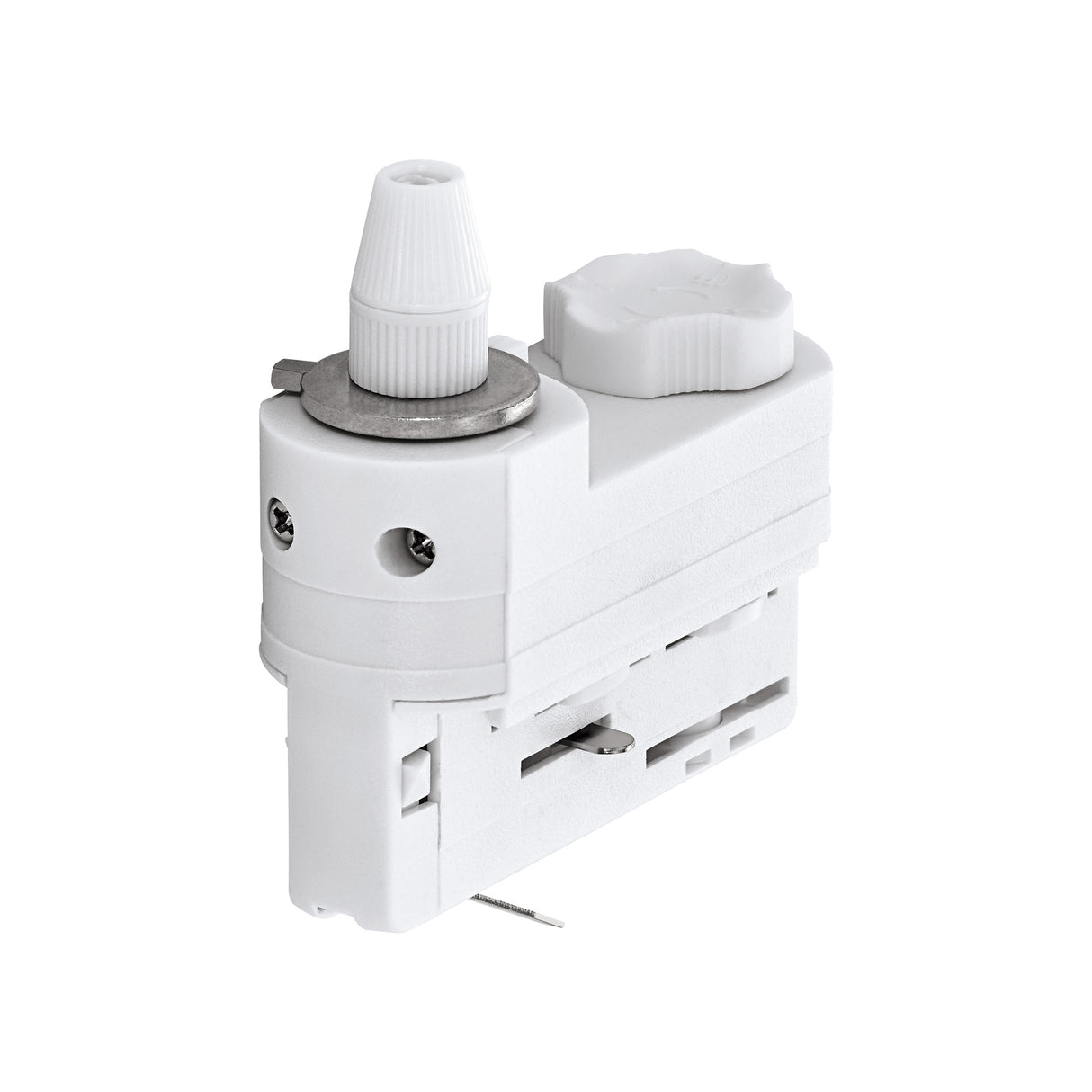 3-Phasen Adapter mit Zugentlastung weiß Kunststoff