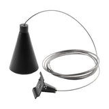 Seilabhängung für 3-Phasen Stromschiene, schwarz