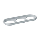 Ferronego Einputzrahmen "111" rund / 3-fach silber