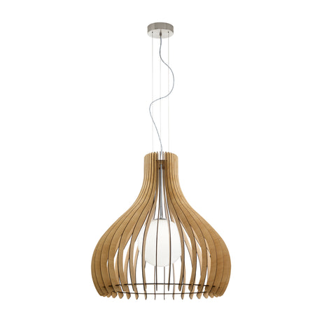 Hängeleuchte "Tindori" Ø1500 60W E27 ahorn IP20
