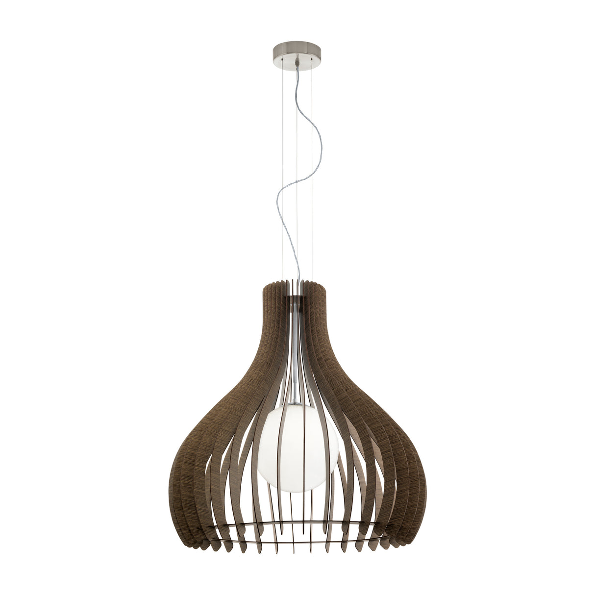 Hängeleuchte "Tindori" Ø1500 60W E27 dunkelbraun IP20