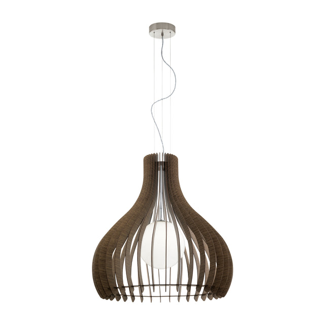 Hängeleuchte "Tindori" Ø1500 60W E27 dunkelbraun IP20