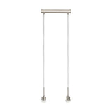 Hängeleuchte "Pasteri Pro" 2 x 60W nickelmatt