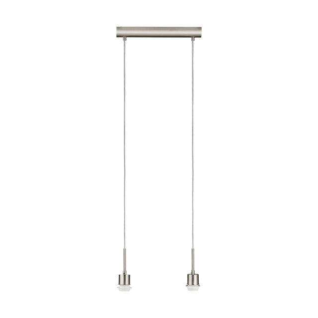 Hängeleuchte "Pasteri Pro" 2 x 60W nickelmatt