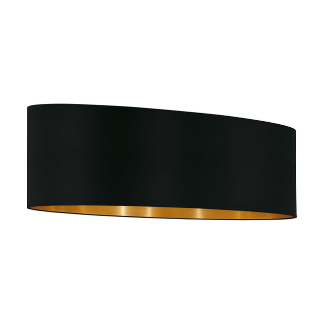 Schirm zu Hängeleuchte "Pasteri Pro" 2x 60W schwarz gold