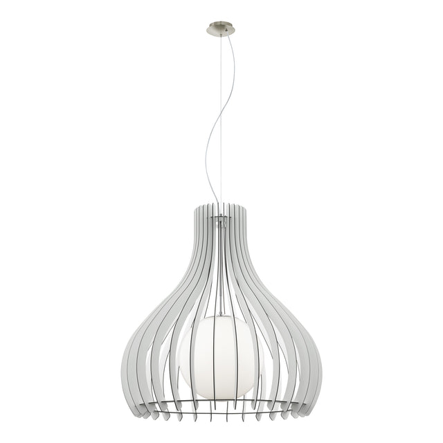 Hängeleuchte "Tindori" Ø1000 60W E27 weiß IP20