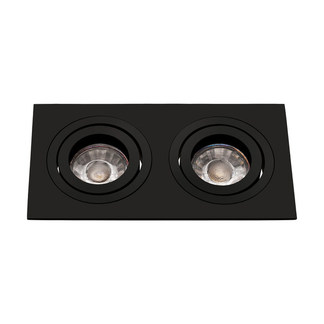 Terni Pro eckig / 2-fach / schwenkbar 50W schwarz IP20