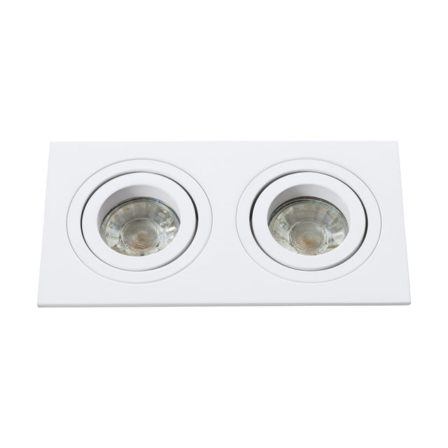 Terni Pro eckig / 2-fach / schwenkbar 50W weiß IP20