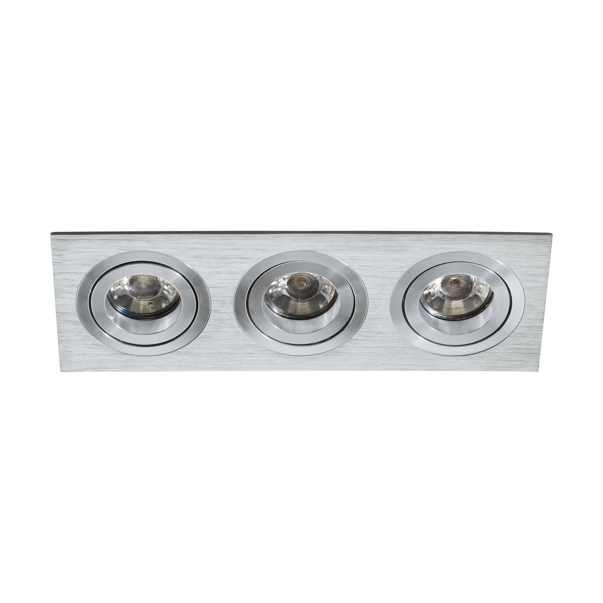 Terni Pro eckig / 3-fach 50W aluminium gebürstet IP20