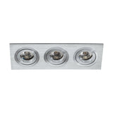 Terni Pro eckig / 3-fach 50W aluminium gebürstet IP20