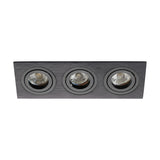 Terni Pro eckig / 3-fach / schwenkbar 50W schwarz IP20
