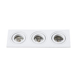 Terni Pro eckig / 3-fach / schwenkbar 50W weiß IP20