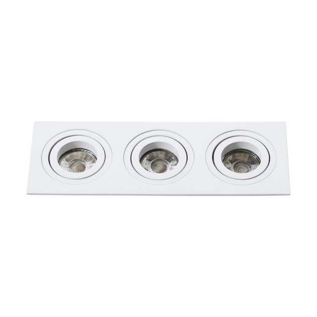 Terni Pro eckig / 3-fach / schwenkbar 50W weiß IP20
