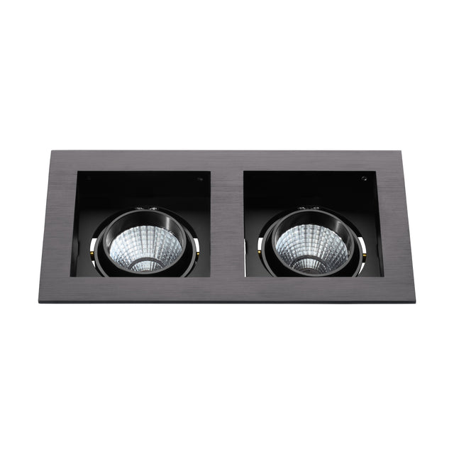 Biscari 2 schwenkbar 2 x 7W 2700K schwarz IP20