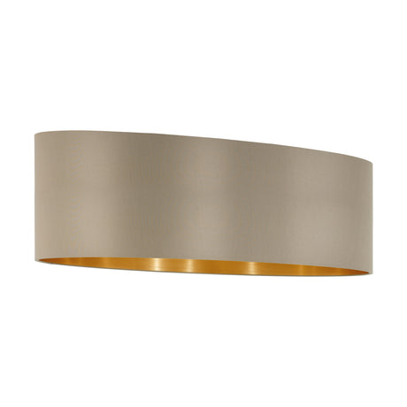 Schirm für Hängeleuchte "Pasteri Pro" 2x60W taupe/gold