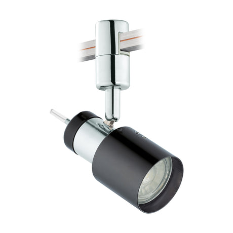 "Villanova 1" / Strahler "Davida" GU10 schwarz/chrom