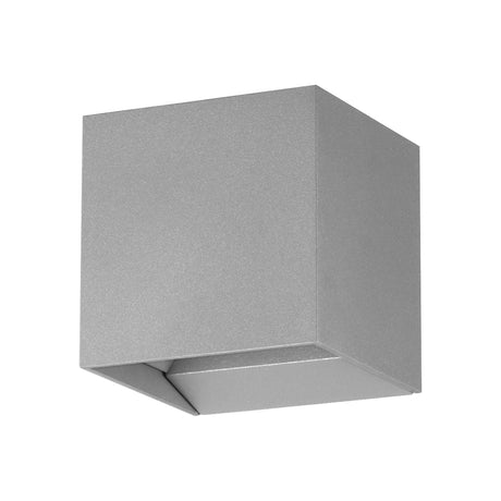 Wandleuchte dir./indirekt, 2 x 3,3W 3000K silber IP54