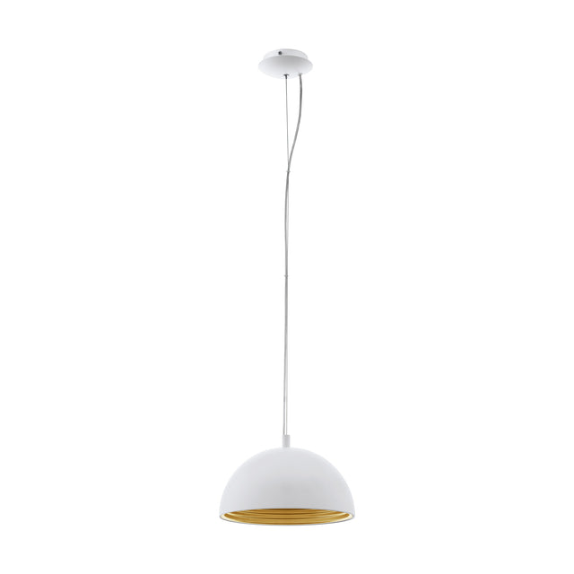 Panderas Pendelleuchte Ø300 60W weiß/gold IP20