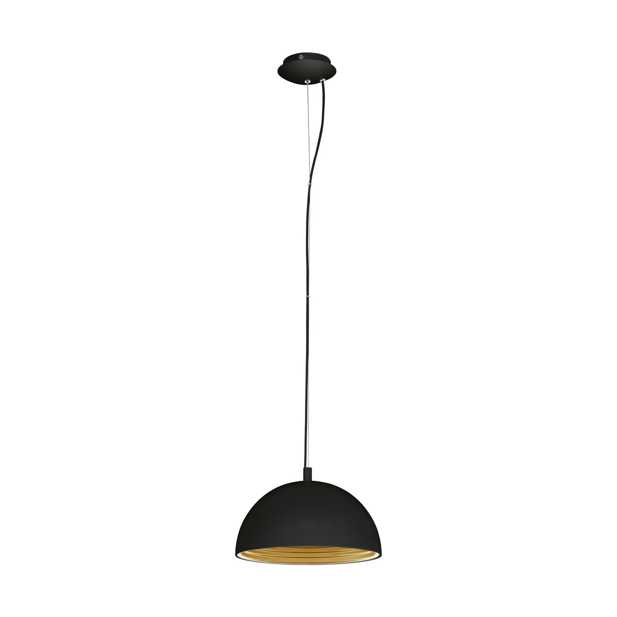 Panderas Pendelleuchte Ø300 60W schwarz/gold IP20