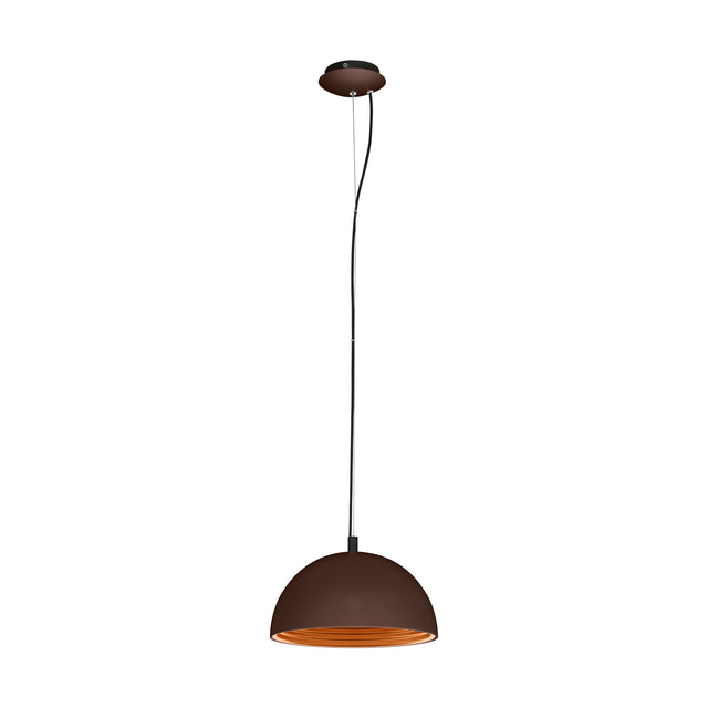 Panderas Pendelleuchte Ø300 60W schokobr./kupfer IP20