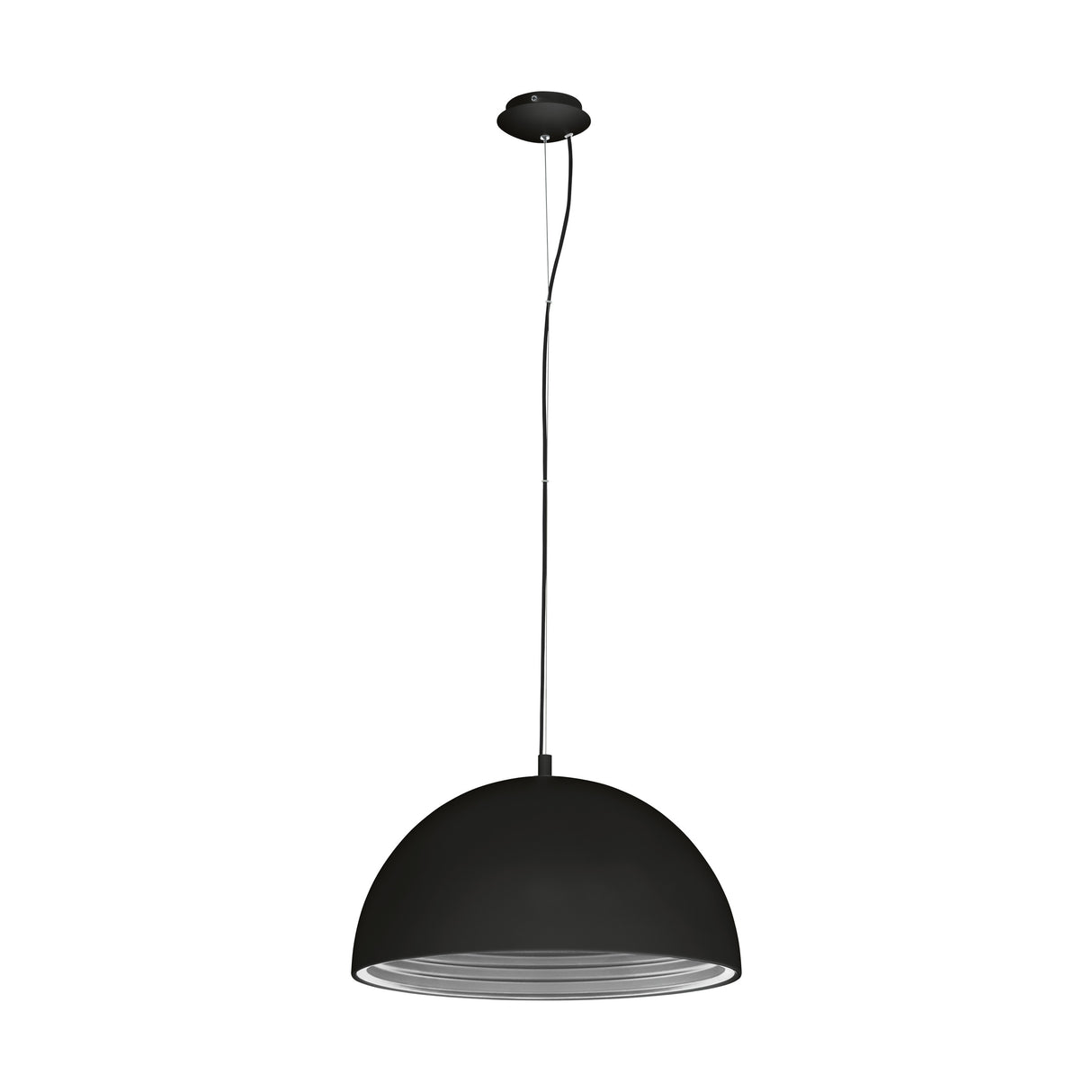 Panderas Pendelleuchte Ø500 60W schwarz/silber IP20