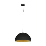 Panderas Pendelleuchte Ø500 60W schwarz/gold IP20