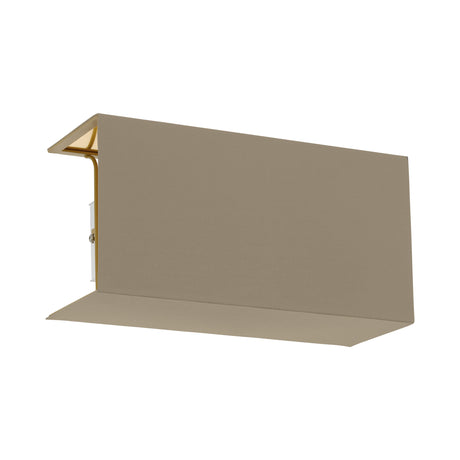 Schirm eckig zu Wandleuchte "Pasteri Pro" taupe/gold