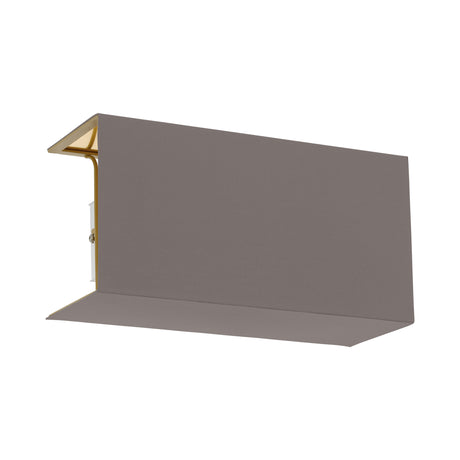 Schirm eckig zu Wandleuchte "Pasteri Pro" cappuccino/gold