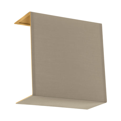 Schirm eckig zu Wandleuchte "Pasteri Pro" taupe/gold