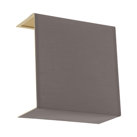 Schirm eckig zu Wandleuchte "Pasteri Pro" cappuccino/gold