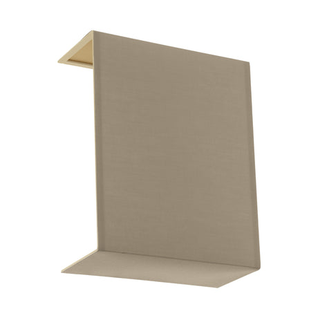 Schirm eckig zu Wandleuchte "Pasteri Pro" taupe/gold