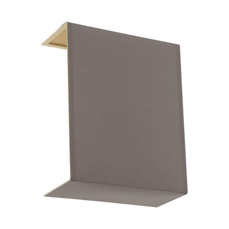 Schirm eckig zu Wandleuchte "Pasteri Pro" cappuccino/gold