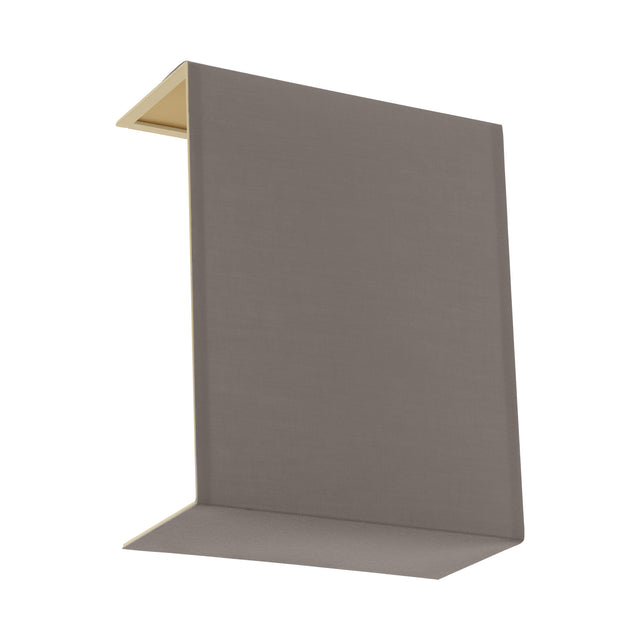 Schirm eckig zu Wandleuchte "Pasteri Pro" cappuccino/gold