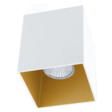 Deckenleuchte "Polasso" eckig 35W weiß / gold IP20