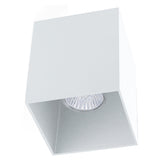 Deckenleuchte "Polasso" eckig 35W weiß / silber IP20