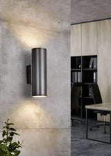Wandleuchte "Riga" / direkt/indirekt 2x35W anthrazit IP44