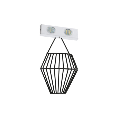 Wandaufbauleuchte 'Valseno Pro' 2 x 2,5W 3000K schwarz IP20