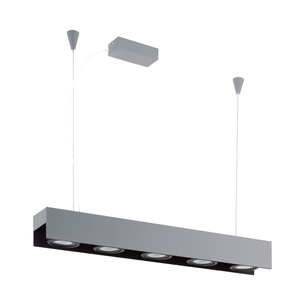 Vidago Pro DALI dimmbar 5x9W 3000K silber /schwarz IP20