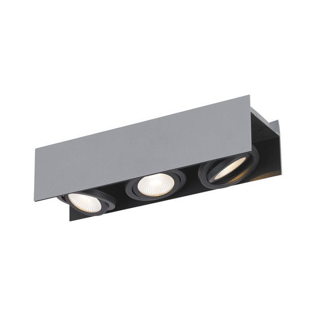 Vidago Pro / 3flg., DALI dimmbar 3x9W 4000K silber IP20
