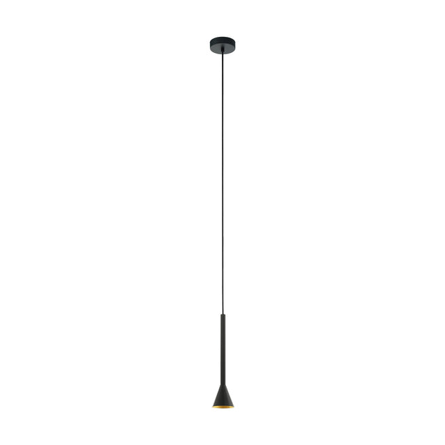 Canalello 35W außen schwarz, innen gold IP20