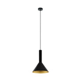 Canalello 40W außen schwarz, innen gold IP20