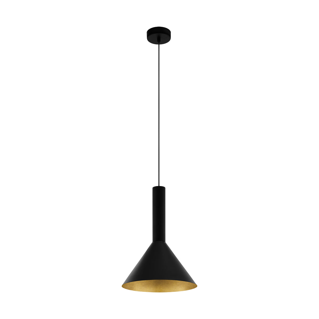 Canalello 40W außen schwarz, innen gold IP20