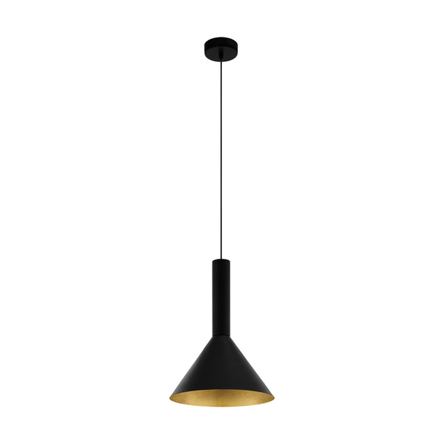 Canalello 40W außen schwarz, innen gold IP20