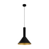 Canalello 40W außen schwarz, innen gold IP20