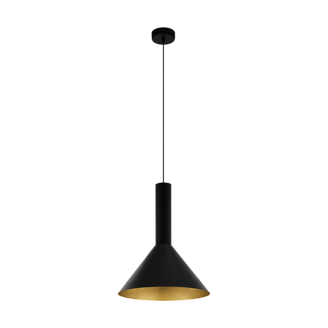 Canalello 40W außen schwarz, innen gold IP20