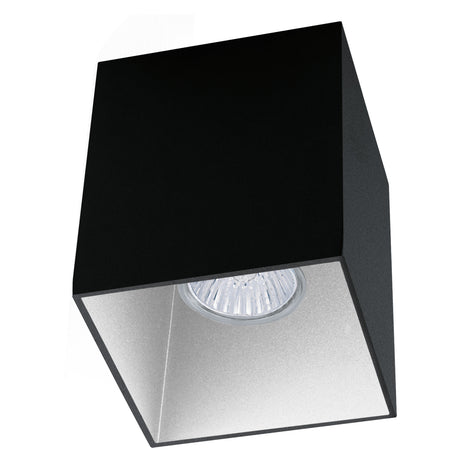 Deckenleuchte "Polasso Pro" eckig 35W schwarz /weiss IP20